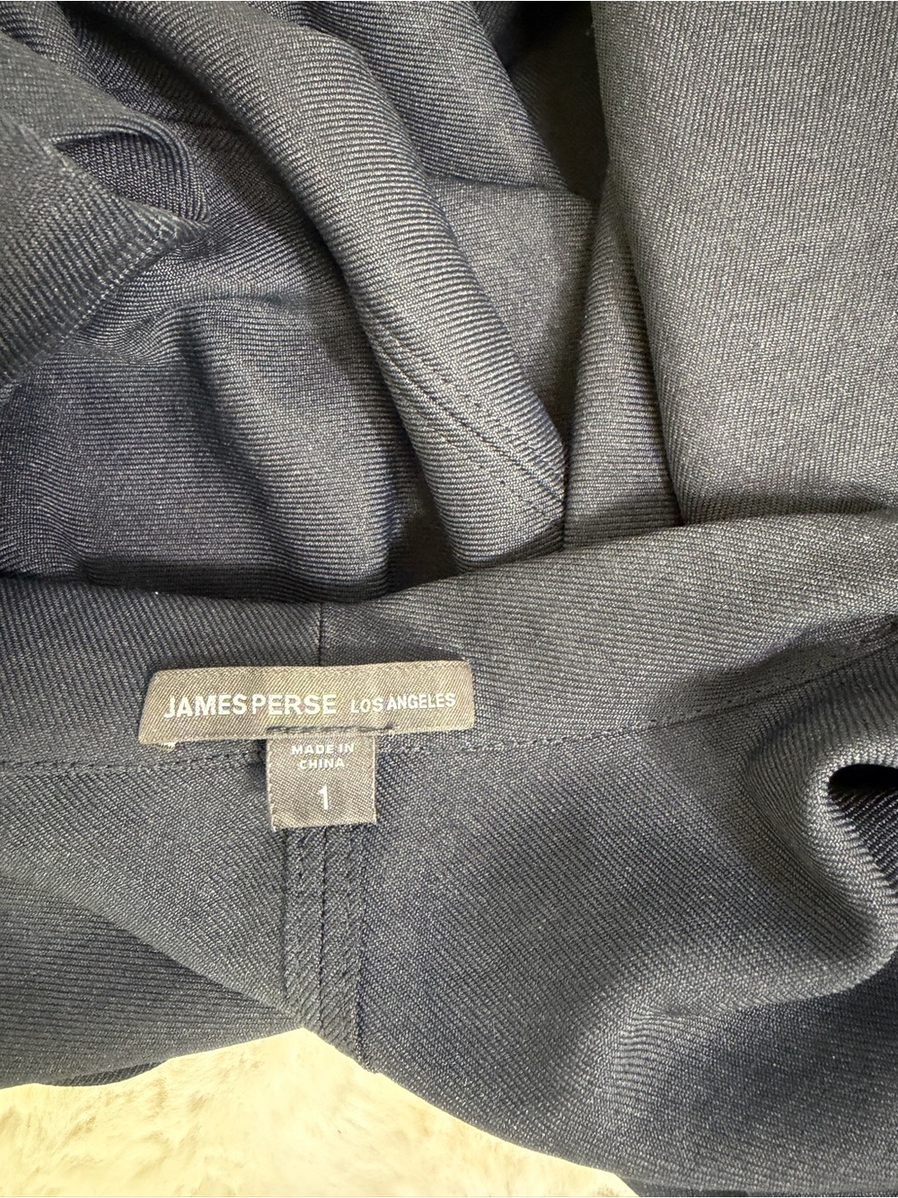 James Perse Black V-Neck Raglan Sleeve Zip Front Estilo Dress Size S - Picture 11 of 11